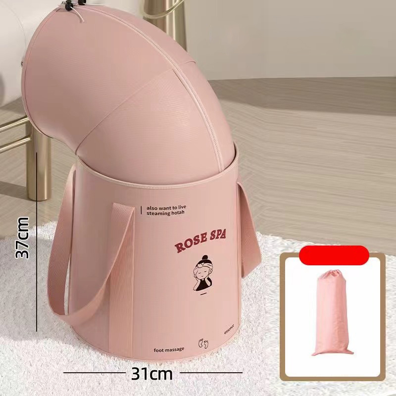 Foldable foot soak bag Foot wash basin deep bucket over calf dormitory fumigation foot soak bucket home portable