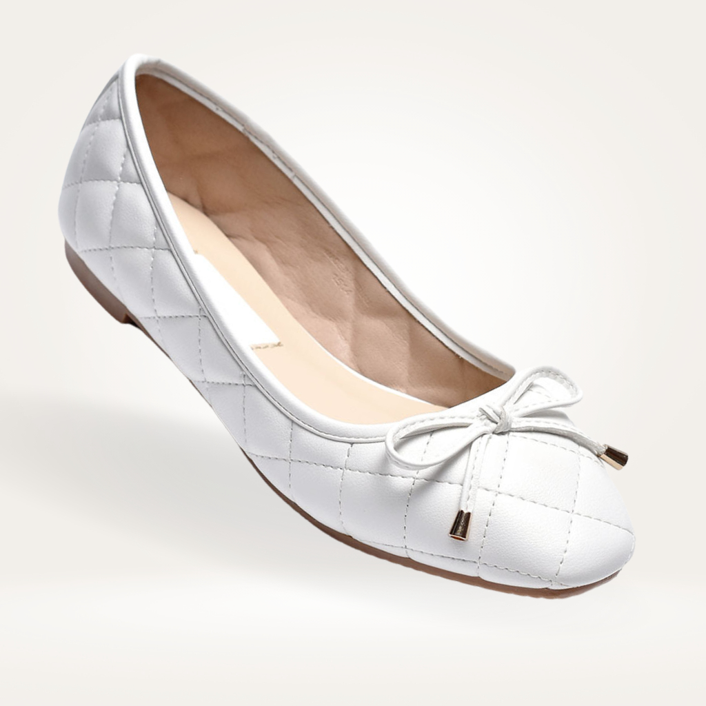 Giày Mũi Vuông Big Size 40 41 42 43 Chần Chỉ Caro Nữ Giày Búp Bê, Giày Bệt Công Sở, Giày Nữ Big Size 1514