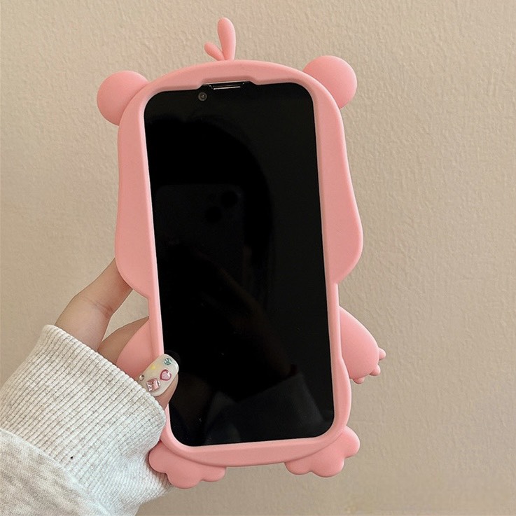 Ốp Lưng Gấu Loopy Silicon Chống Sốc Có Dây Đeo Cho Iphone