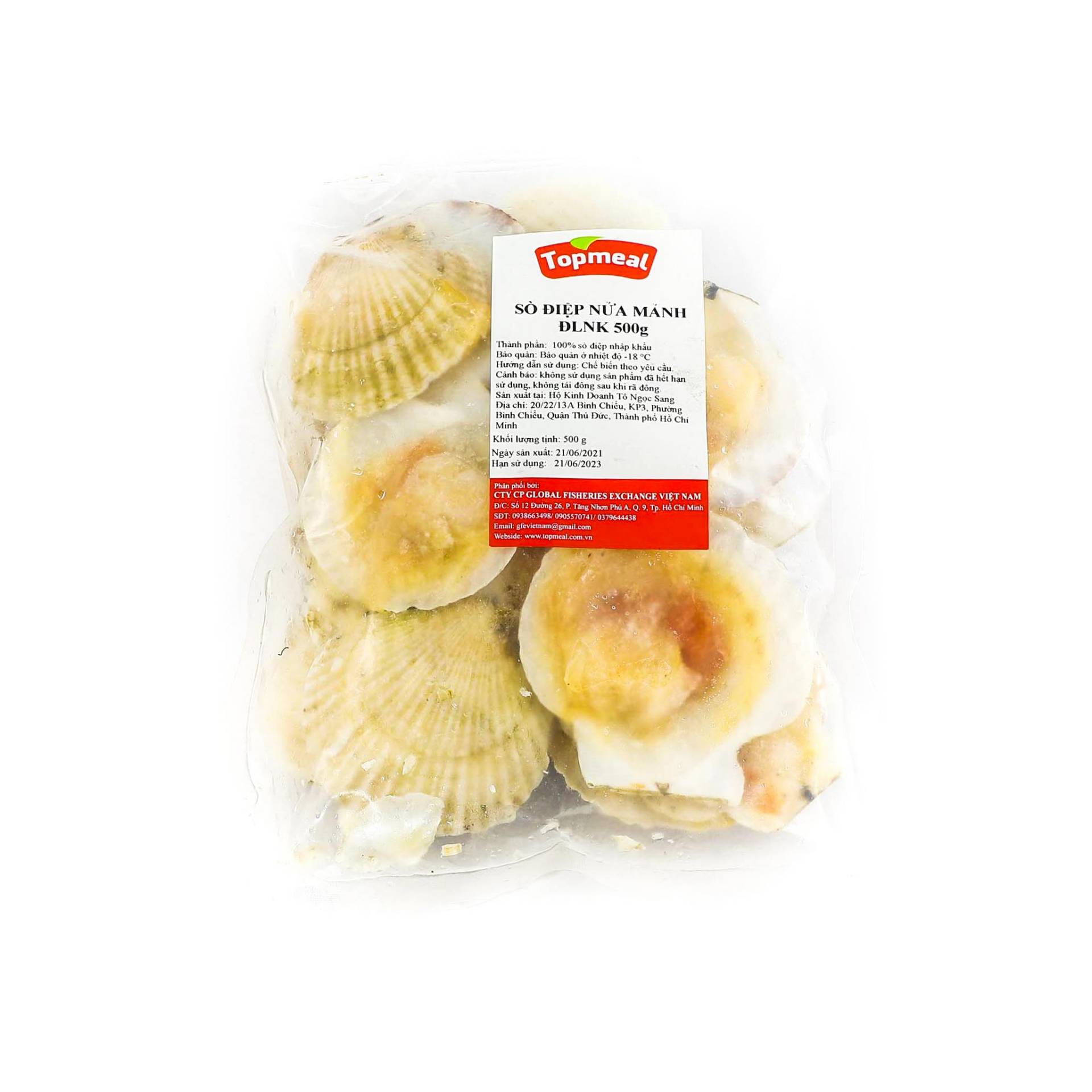 Sò Điệp Nửa Mảnh 500gr