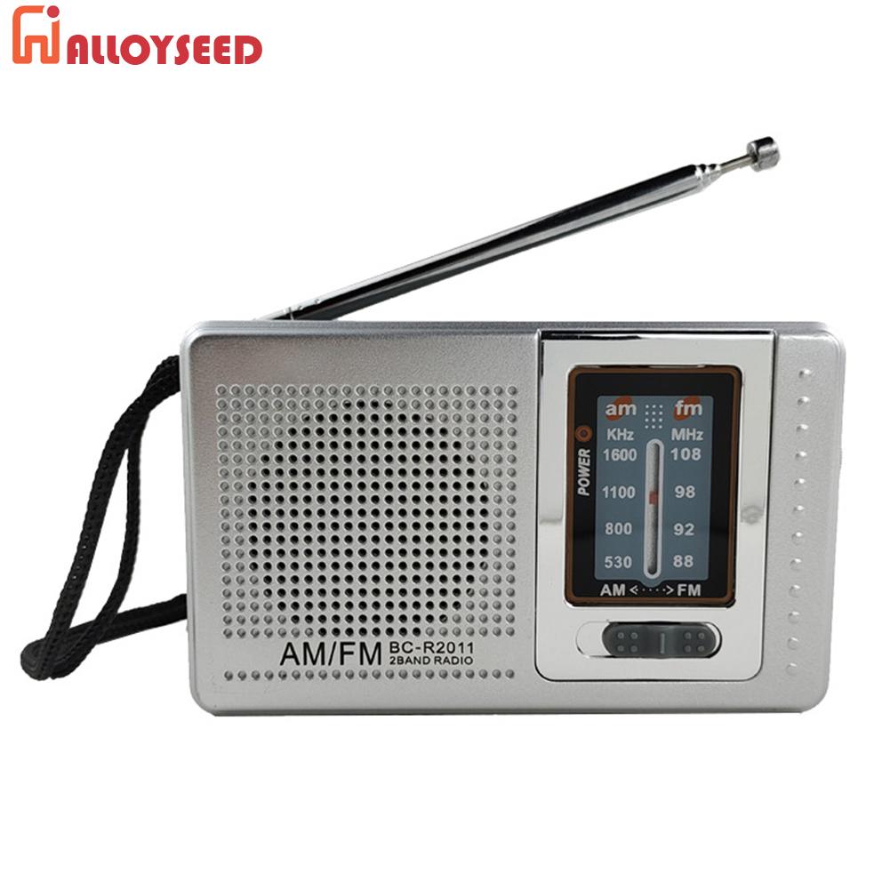 HiFi Pocket Radio Player Dual Band AM FM Portable Mini Radio Telescopic ...
