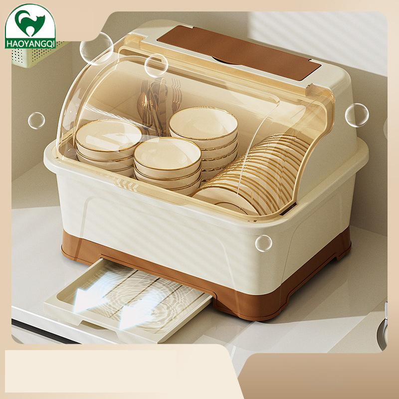 Bát, đũa, hộp lưu trữ, nhà bếp, hộ gia đình, ký túc xá có mái che, giá khay đựng, Tủ nhựa, hộp bát, đơn giản, và giá đựng bát có thể thoát nước