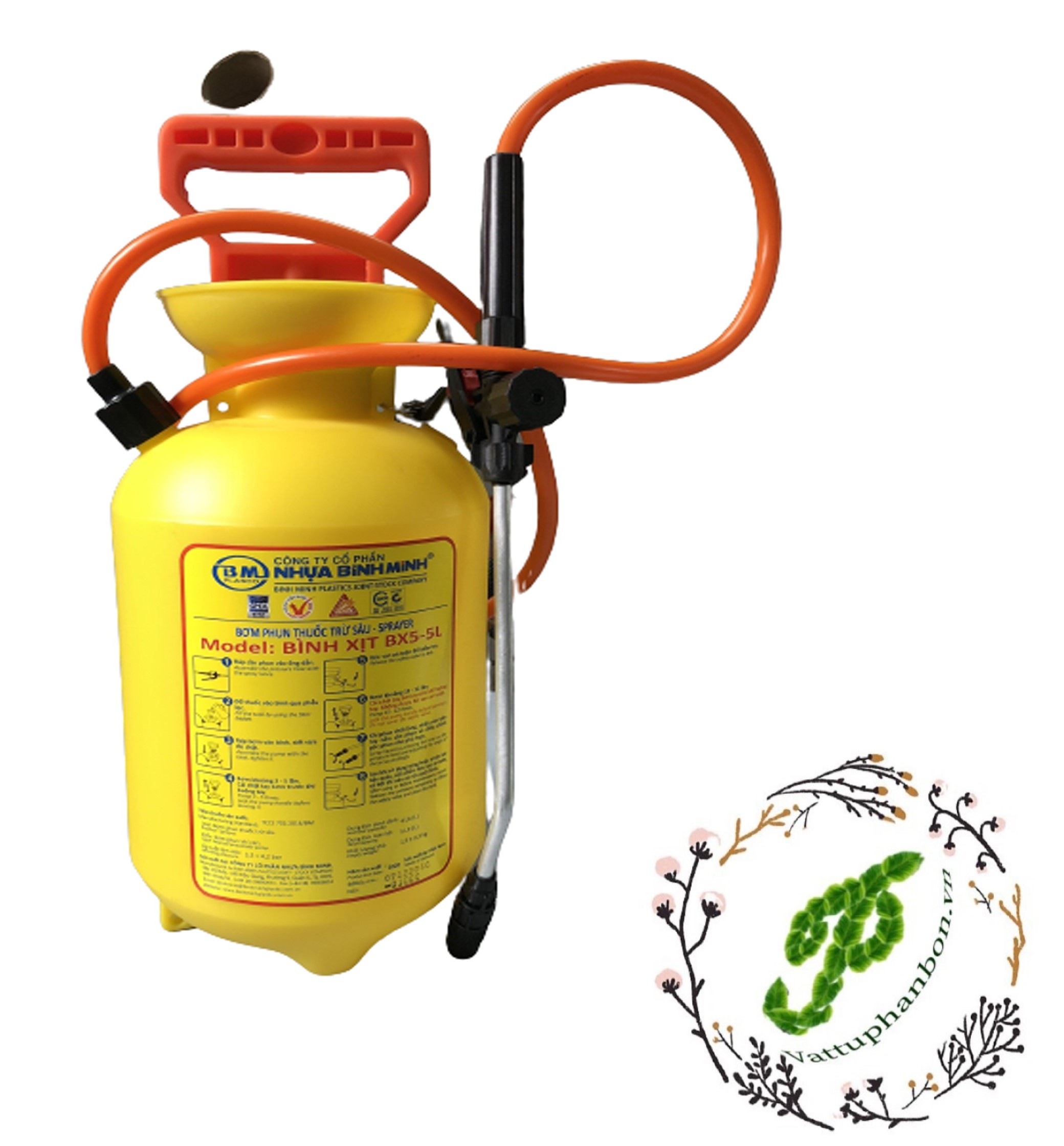 Bình xịt Bình Minh 5 lít - #001D#