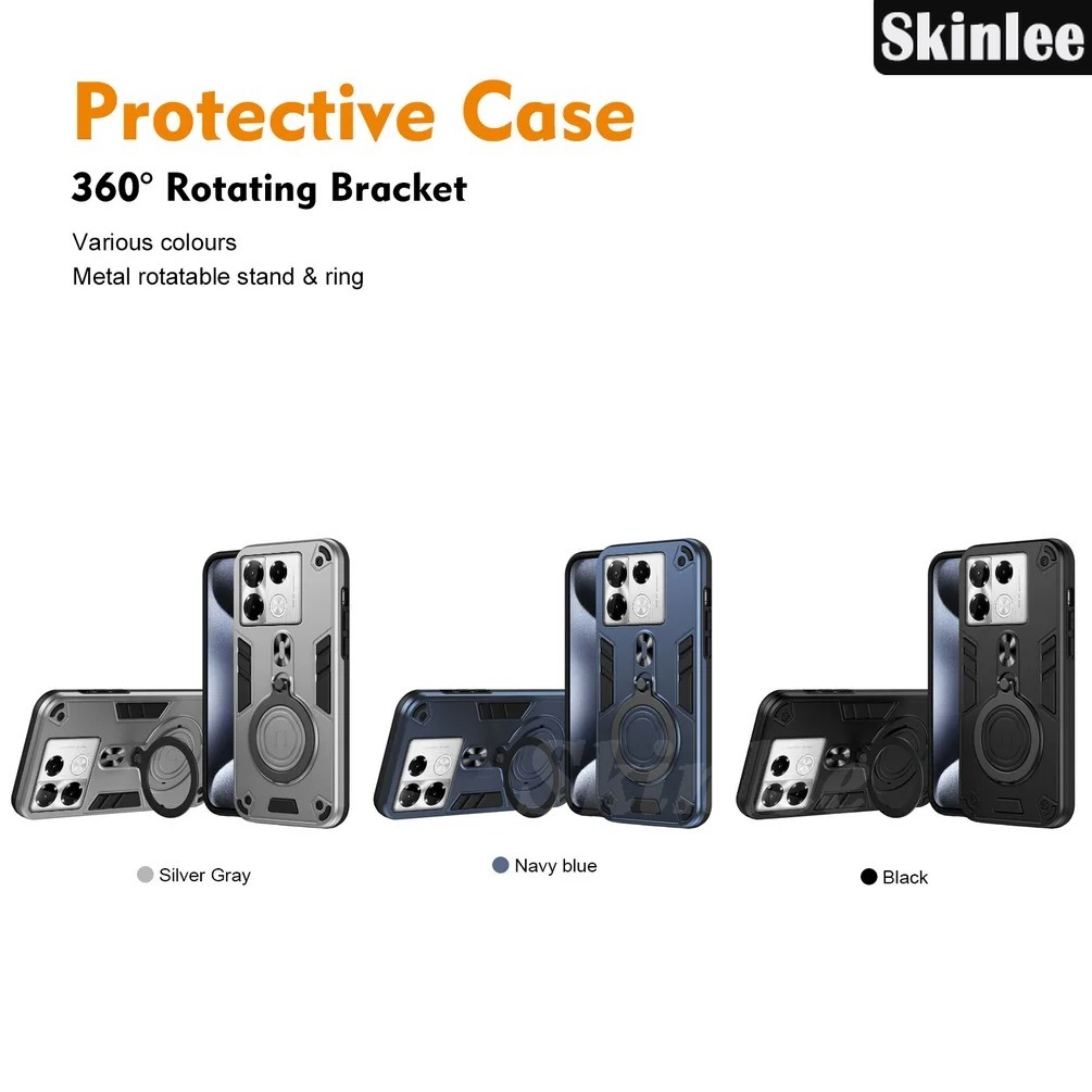 Phone case For infinix Note 40 40 Pro Plus Back cover Shockproof Armor Bumper Stand with Holder Ring Cover casing For infinix Note 40 Pro Cover cases. 