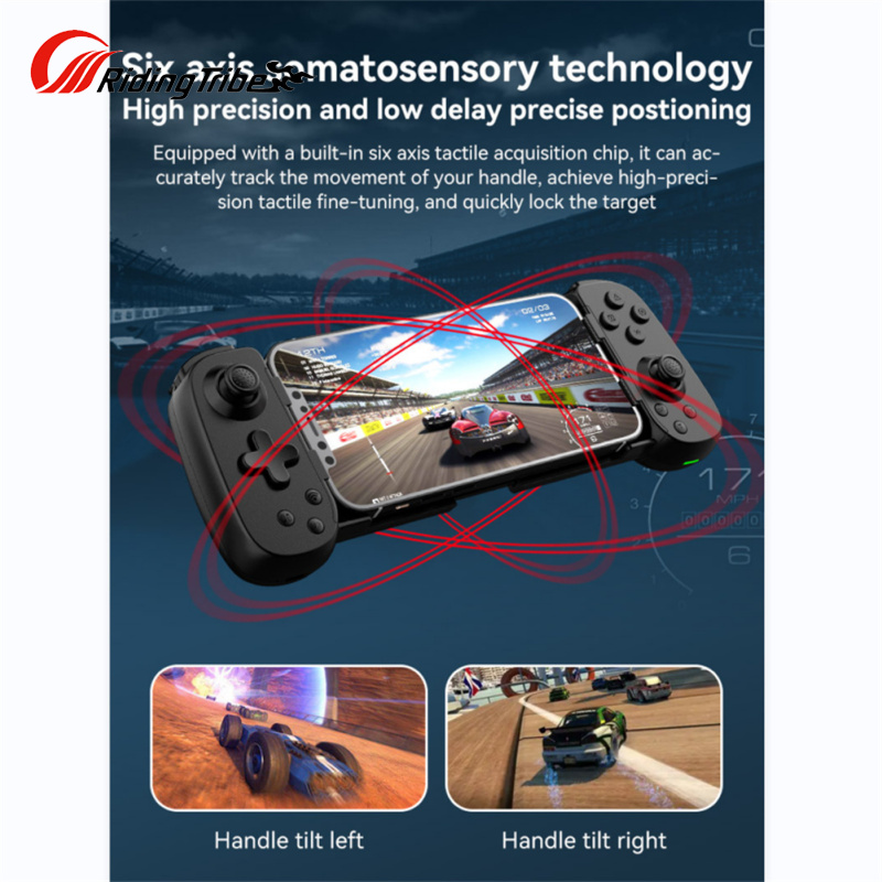 Riding Tribe D6 Wireless Stretching Extendable Gaming Controller Joystick Pad Compatible For IPhone Android Gamepad Joystick