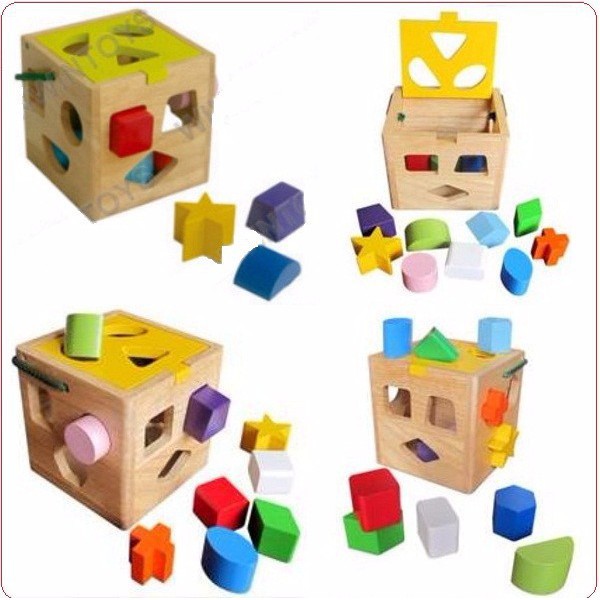 Đồ chơi gỗ Winwintoys Giỏ thả 12 khối