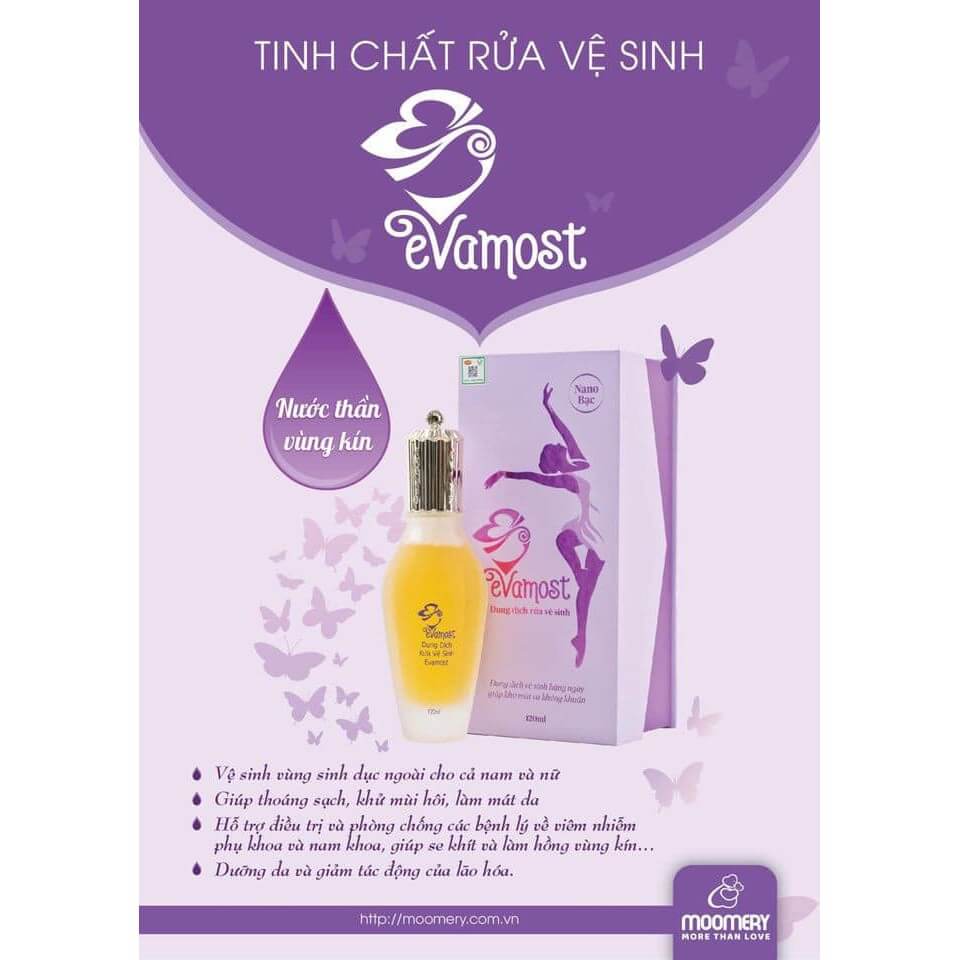 [Chính hãng Nguyên Tem] Dung Dịch Vệ Sinh Phụ Nữ Evamost 120ml