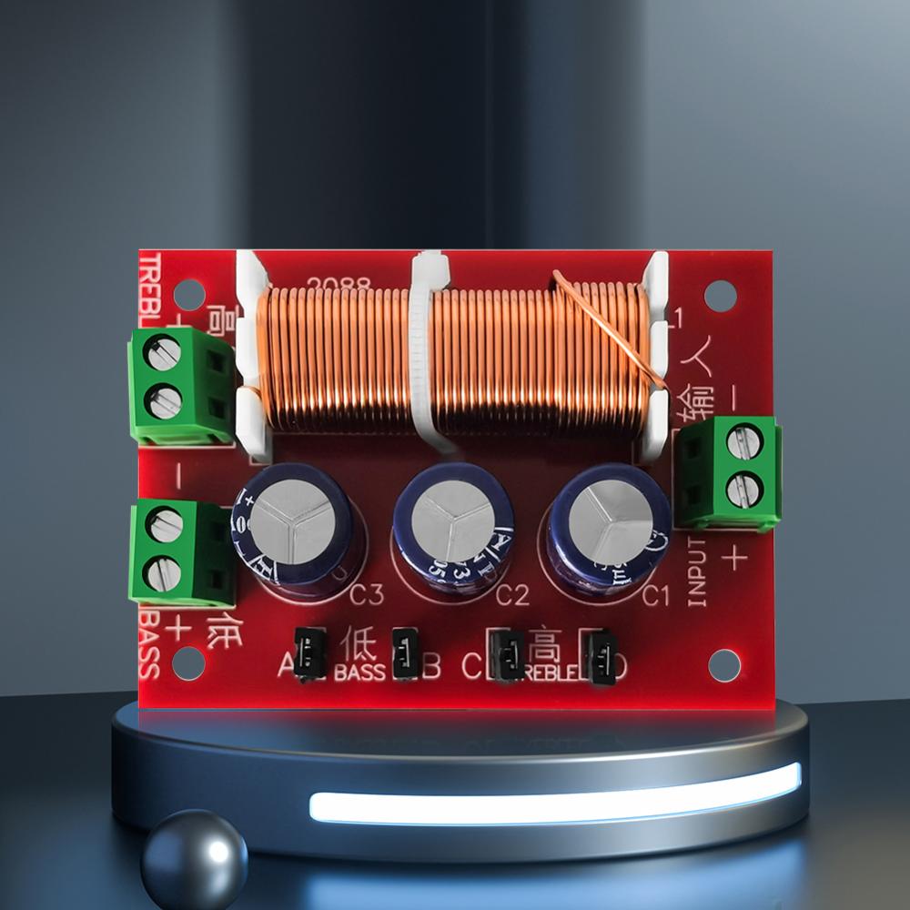 YLY-2088 Speaker Frequency Divider 400W 2 Way Crossover Filters Module Adjustable Full Range Treble Bass Welding Free