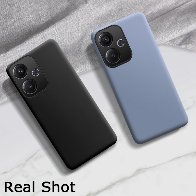 For Xiaomi Poco M6 Case Soft Silicone Liquid Lens Protection Soft Slim For Xiaomi Poco M6 4G Back Cover Phone Cases.
