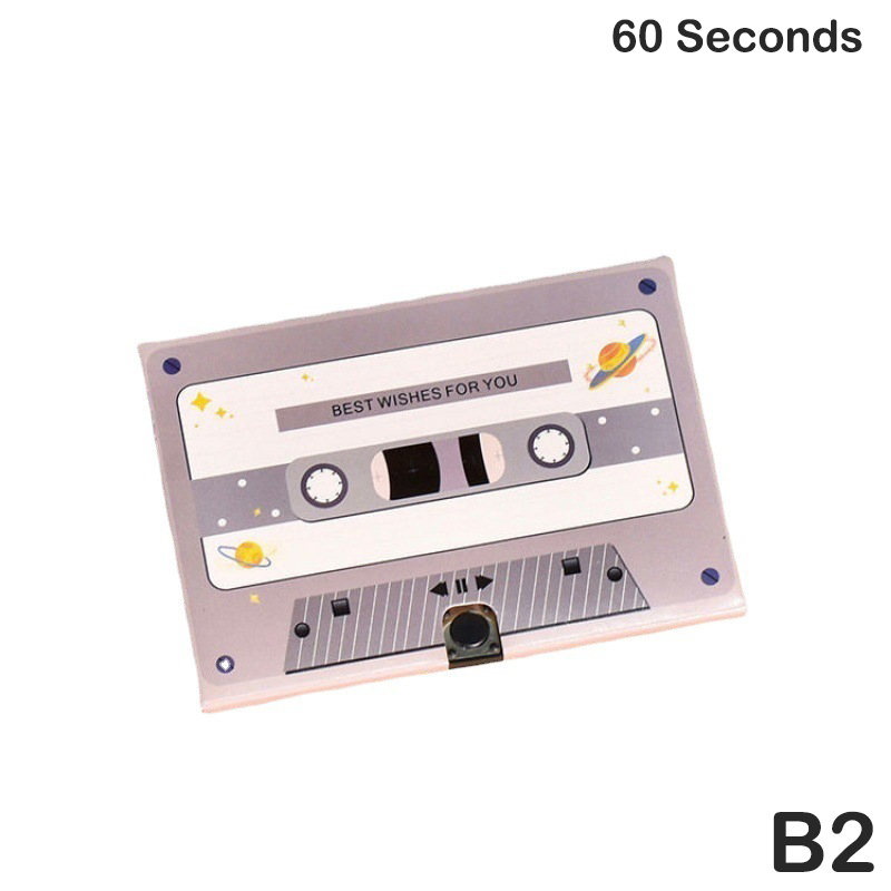 Greeting Card With Recordable Recorder DIY Greeting Post Card Sound 30/60 Seconds Voice Chip Audio Recorder Music Gift Toy.