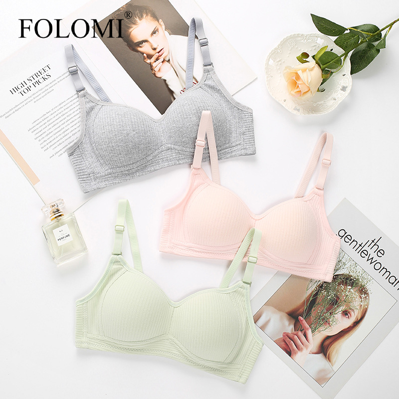 Women bras french style wireless underwear soft thin seamless girl