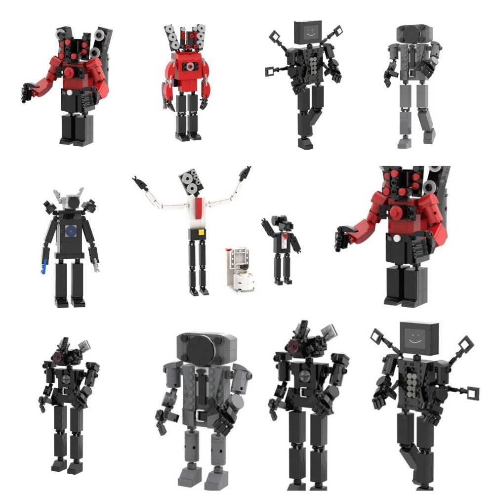 LOVEYOUG Removable Heavy Strategic er Model Plastic Model Speakerman Titan Model Intelligence Development Toy DIY Building Toys Toy for Children