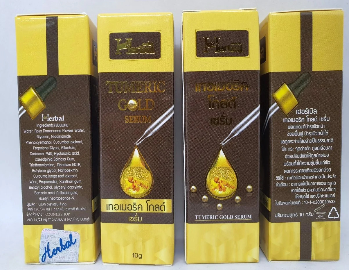 Serum herbal tumeric gold làm mờ vết thâm 10 gam