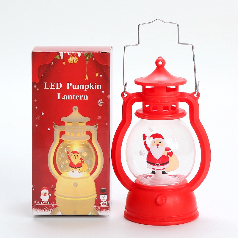 Đèn LED Trang Trí Giáng Sinh Hình Đèn Dầu cổ xưa (1668DDT)