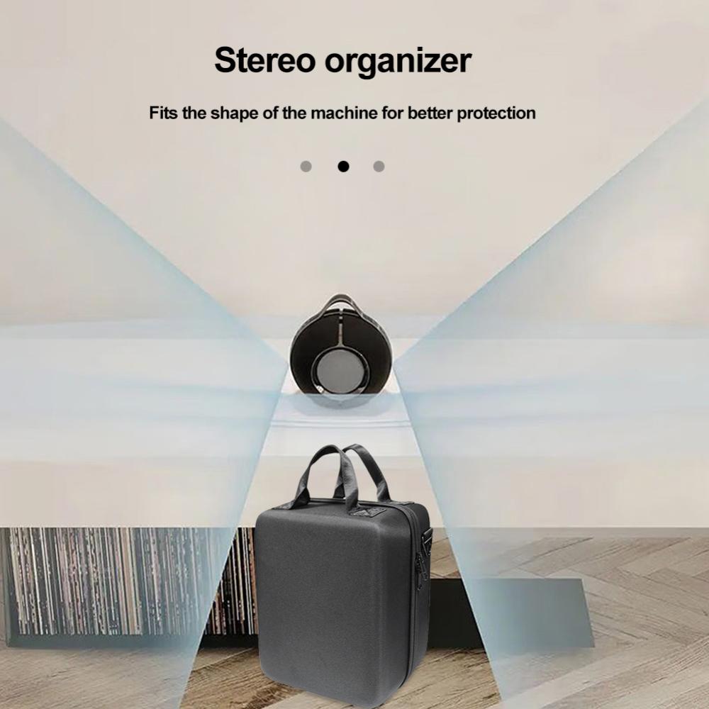 Portable Storage Bag EVA Carrying Bag Case Protective Shockproof with Shoulder Strap for Devialet Mania Outdoor Speaker