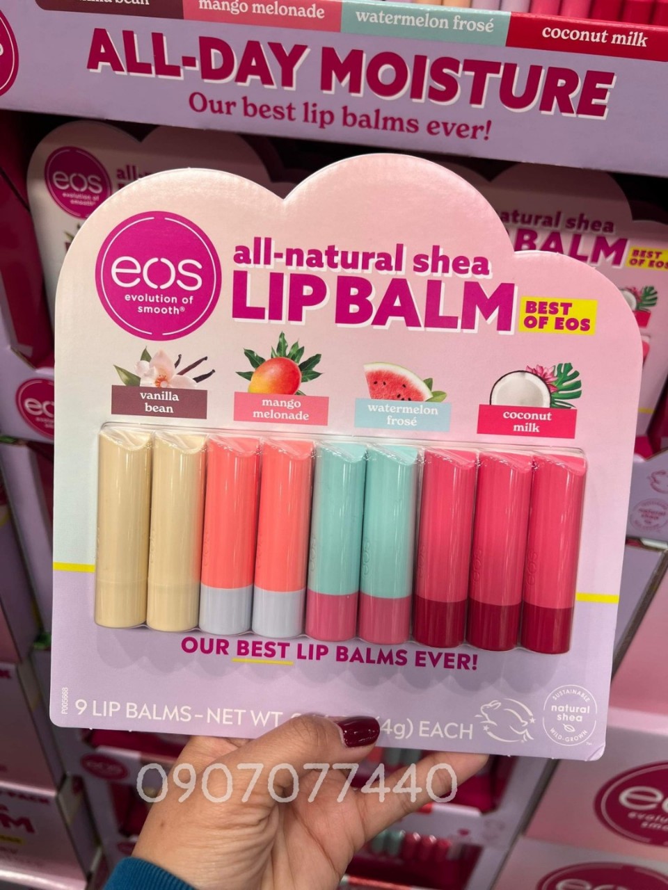 Son dưỡng môi hữu cơ EOS all-natural shea Lip Balm - EDS Mart