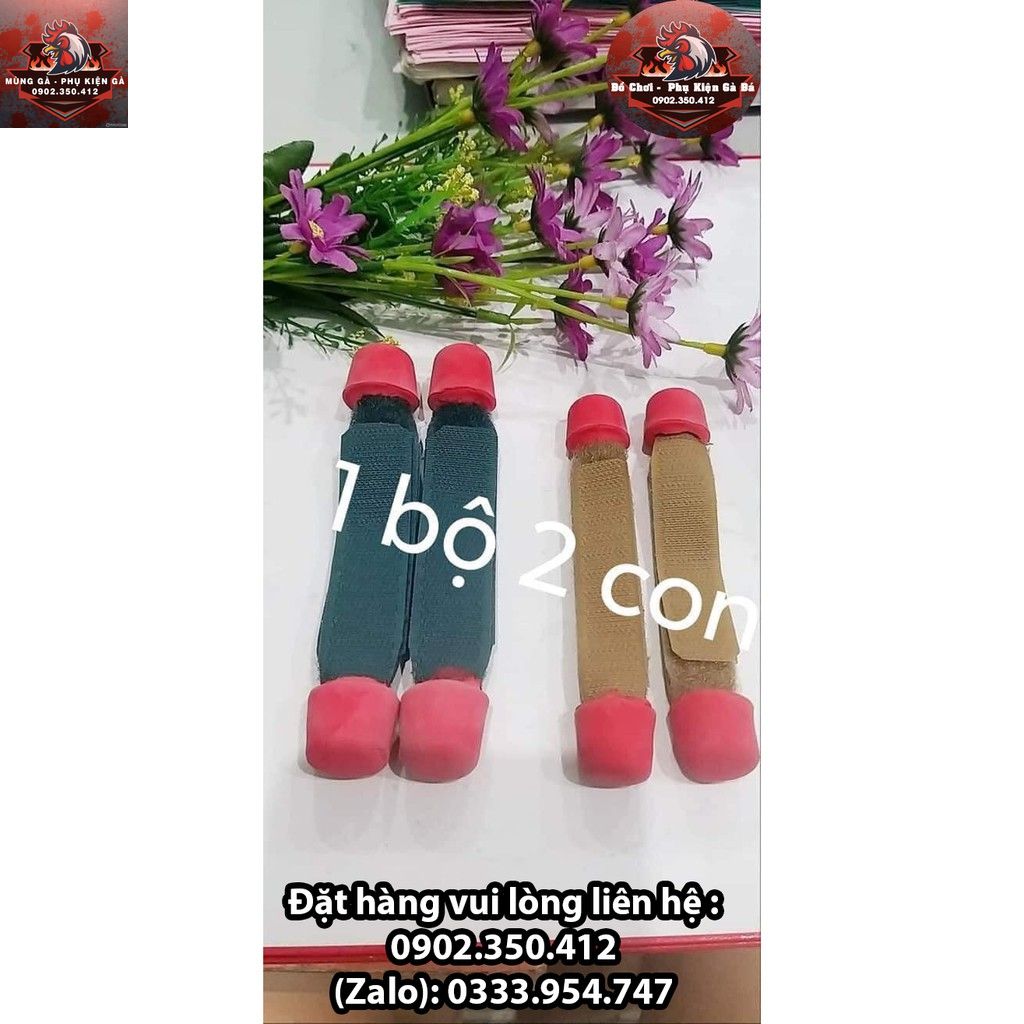 Bịt Cựa Gà Nòi Loại Vải (1 Bộ Dùng Cho 2 Con)