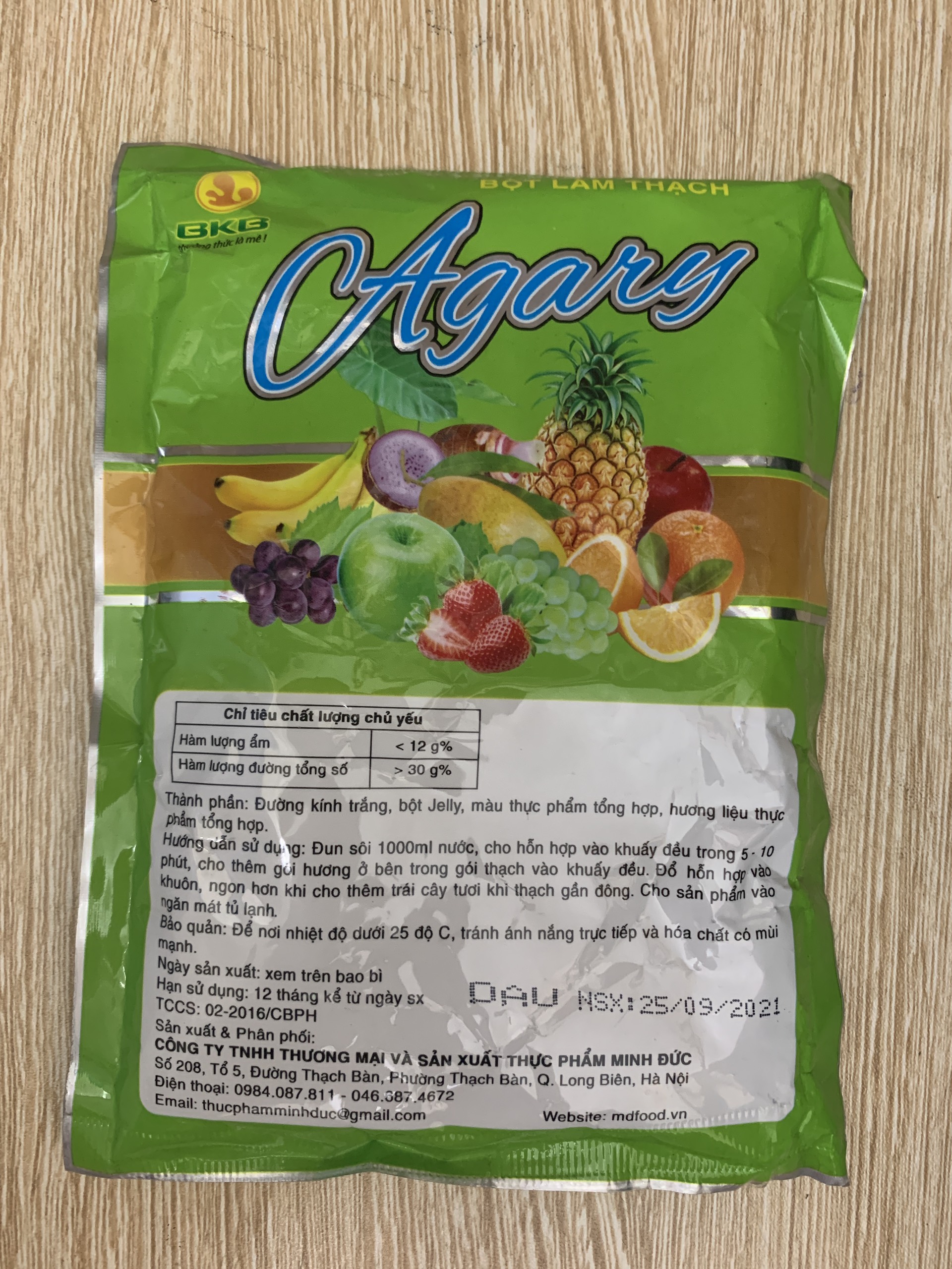 Bột làm thạch agary (tùy chọn vị)