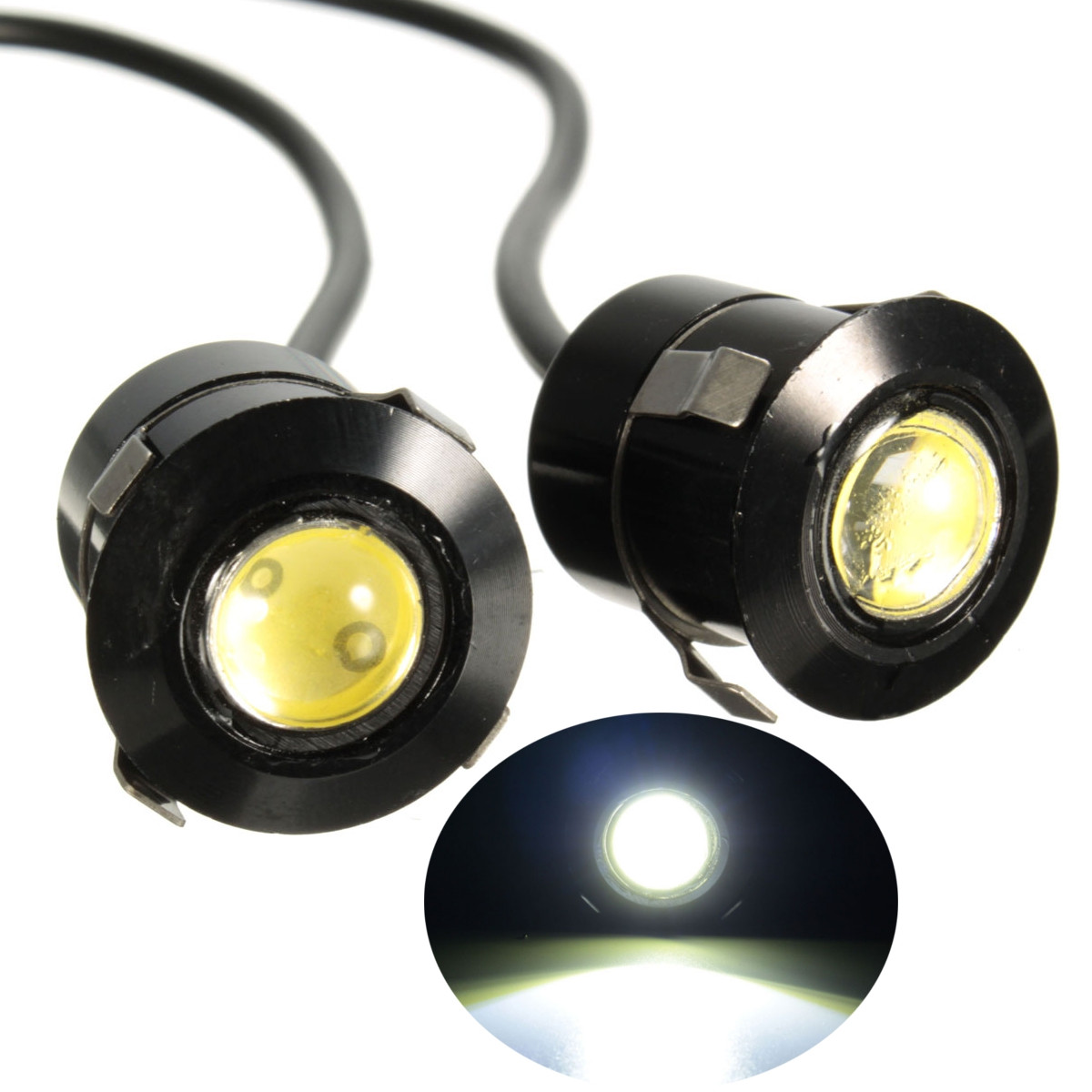 Motor Back Light 291168053441 2x 9W LED Back Motors Up DRL Daytime Running Eagle Eye ...