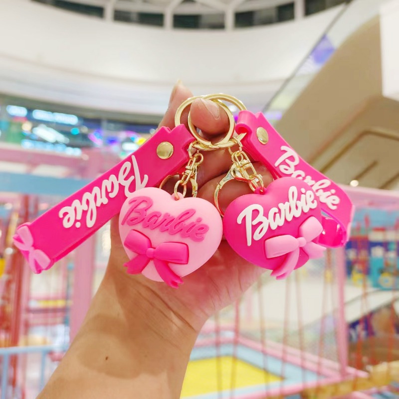 Móc Khóa Hình Búp Bê Barbie 3d Dễ Thương