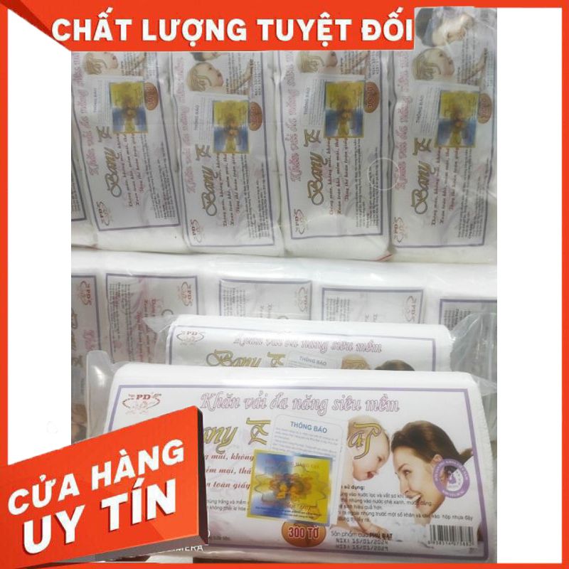 ♥️SỶ 5 GÓI♥️ Khăn Vải Khô Đa Năng PHÚ ĐẠT tinh khiết 99%
