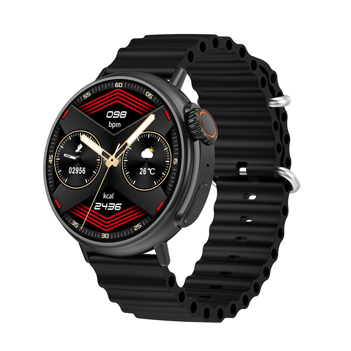 HW3%20ultramax%20smartwatch%201.6%20AMOLED%20Bluetooth%20call%20NFC%20weather%20monitoring%20Cross%20border%20foreign%20trade%20round%20screen%20-%20Image%204