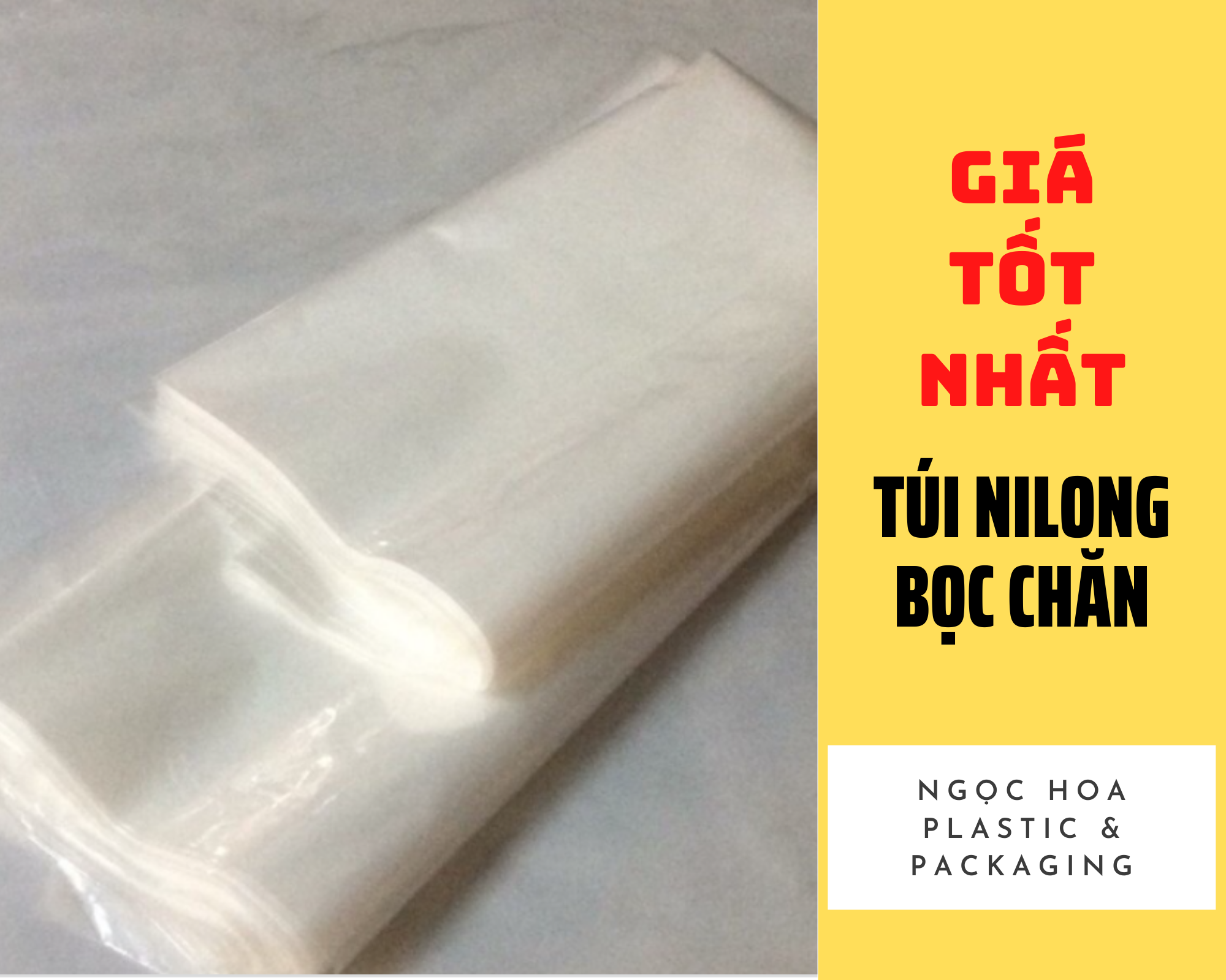 Túi nilon PE bọc chăn (80x120cm)