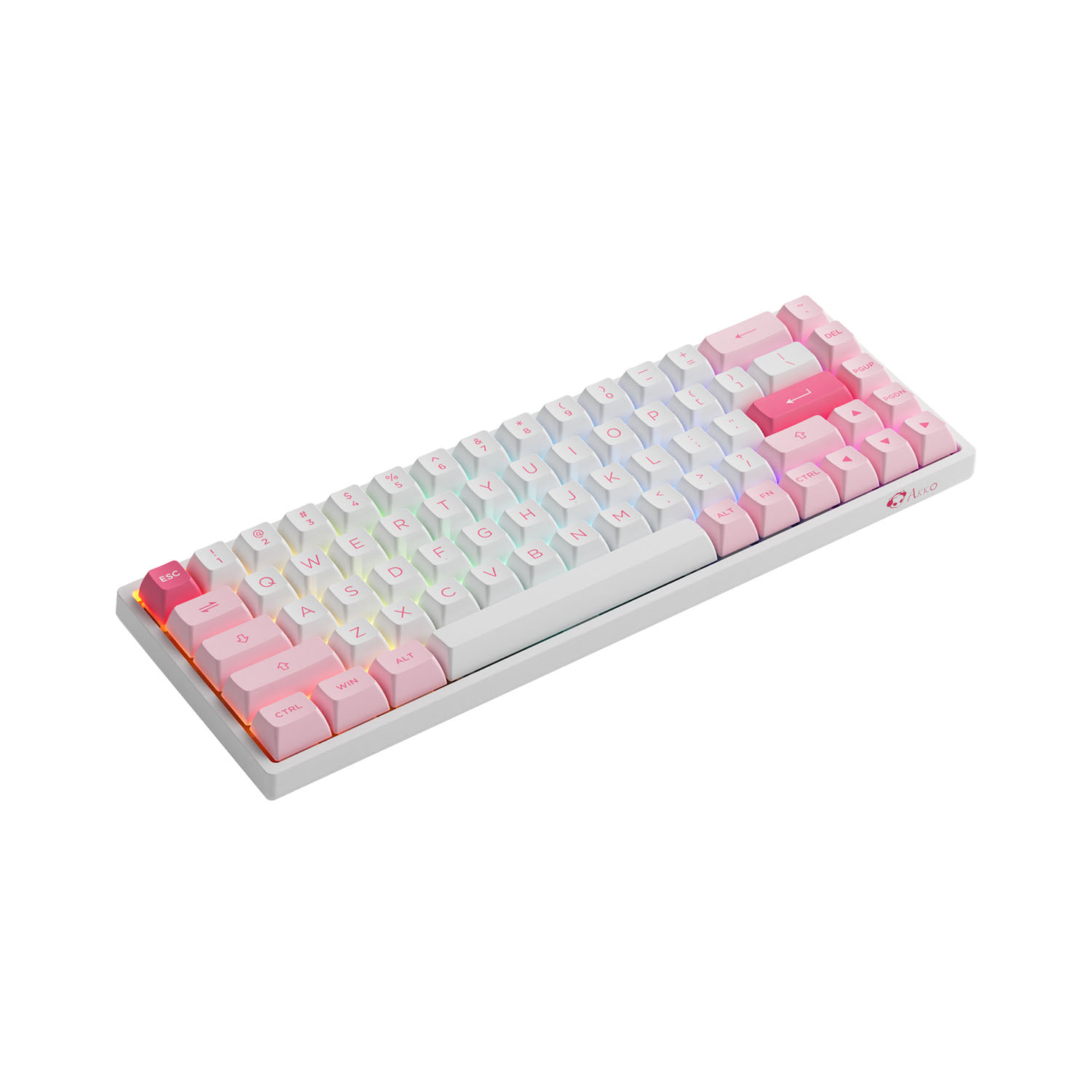 Bàn phím cơ AKKO 3068B Multi-modes Prunus Lannesiana (Bluetooth 5.0 / Wireless 2.4Ghz / Hotswap / Foam tiêu âm / AKKO CS Jelly sw)