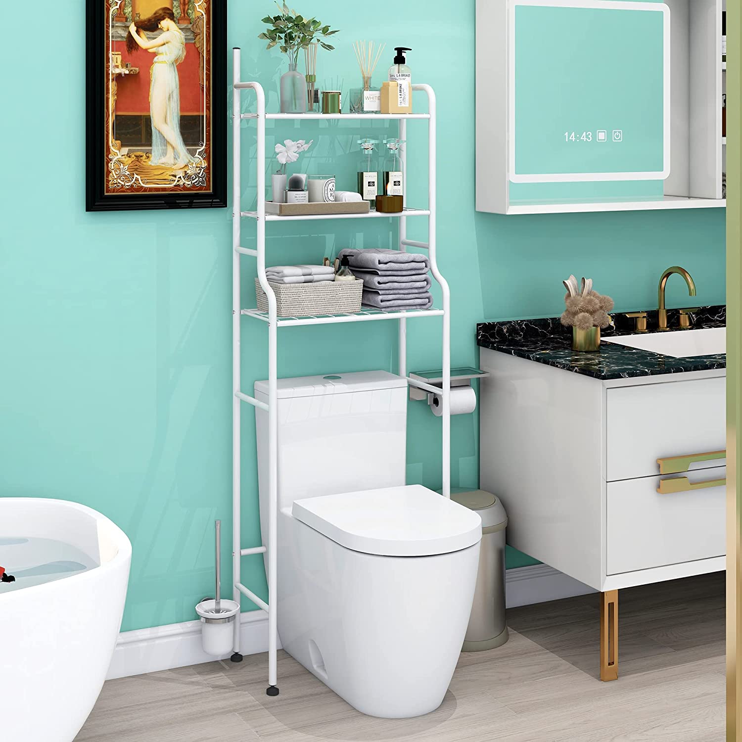 Smart Organizer Bathroom Over Toilet/Washing Machine Storage Rack