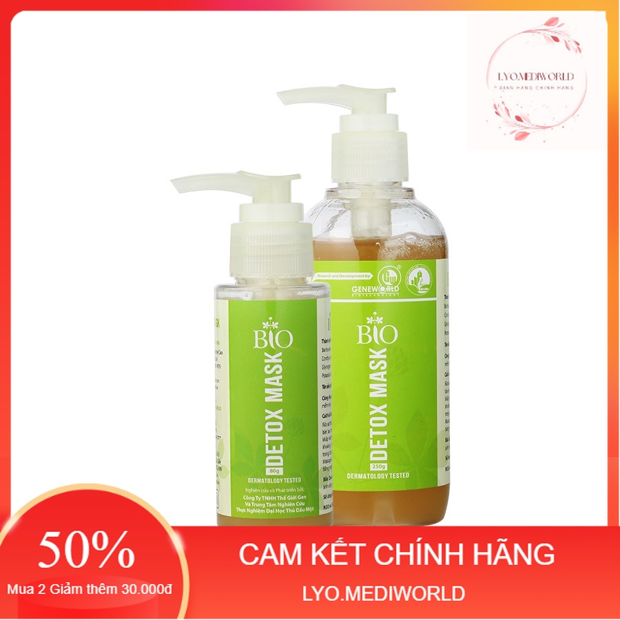 Thải độc bio detox mask geneworld - lyo.shop