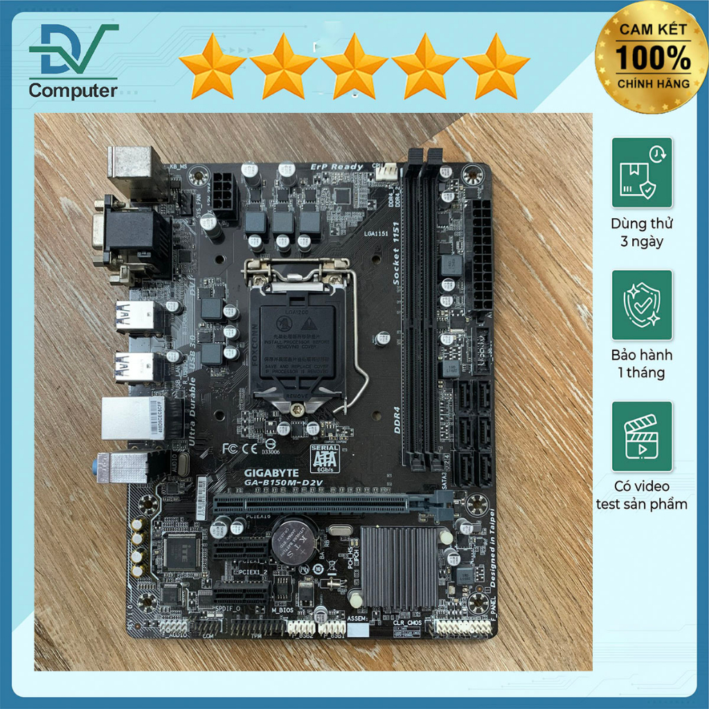 B150 M-D2V Gigabyte đẹp BH 1 tháng