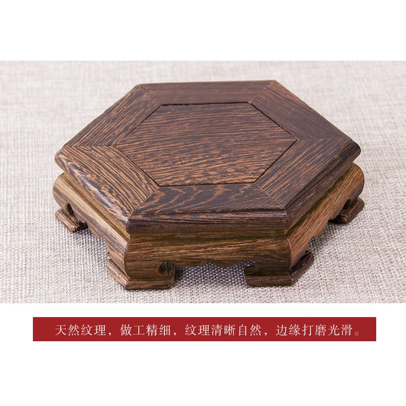 Đế gỗ lục giác kê tượng, chậu cây, các vật phẩm trang trí- Đôn lục giác giá kê tượng, chậu cây siêu đẹp giá siêu tốt