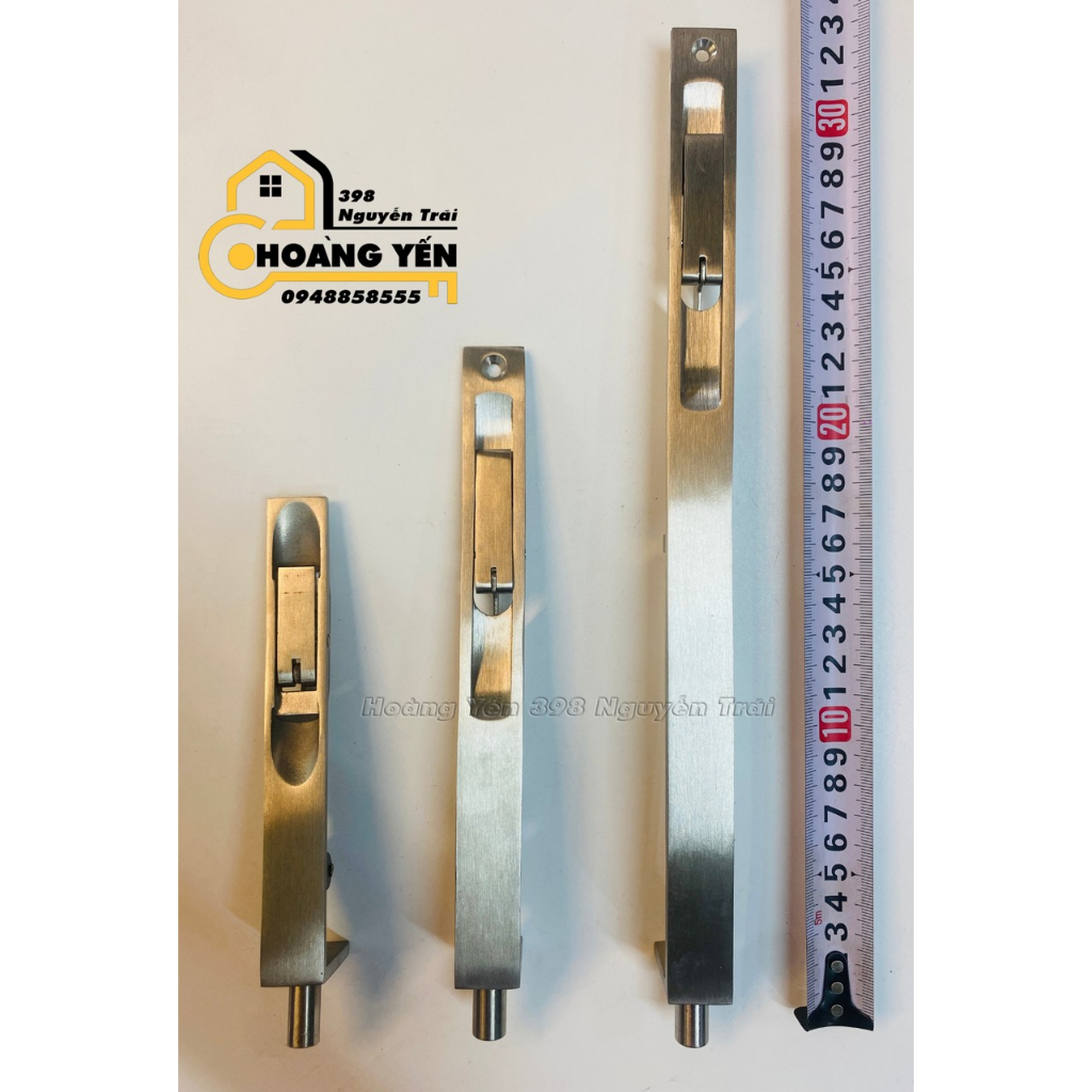 Chốt âm inox 304, chốt âm cửa bằng inox dày 5 ly dài 15cm - 20 cm ...