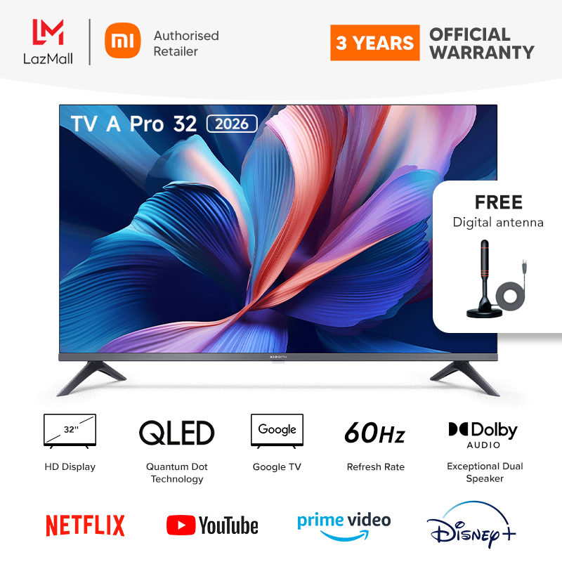 Official) Xiaomi TV A Pro 2026 32 | QLED HD Display, Google TV Official) Xiaomi TV A Pro 2026 32 | QLED HD Display, Google TV