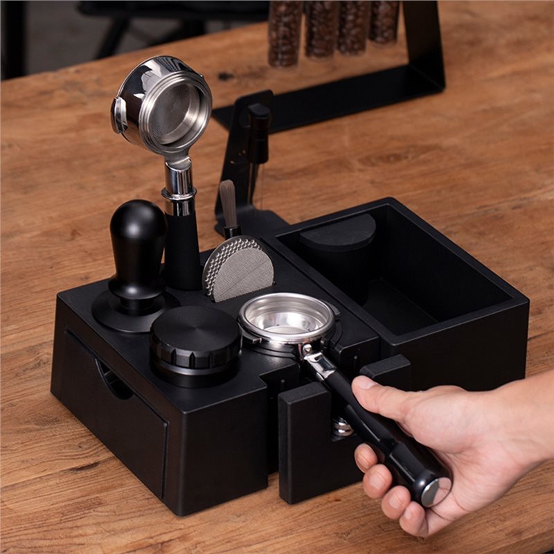 Espresso Knock Box Coffee Tamper Holder 51-58mm General Multifunctional Coffee Tamper Stand Multipurpose Coffee Tool.