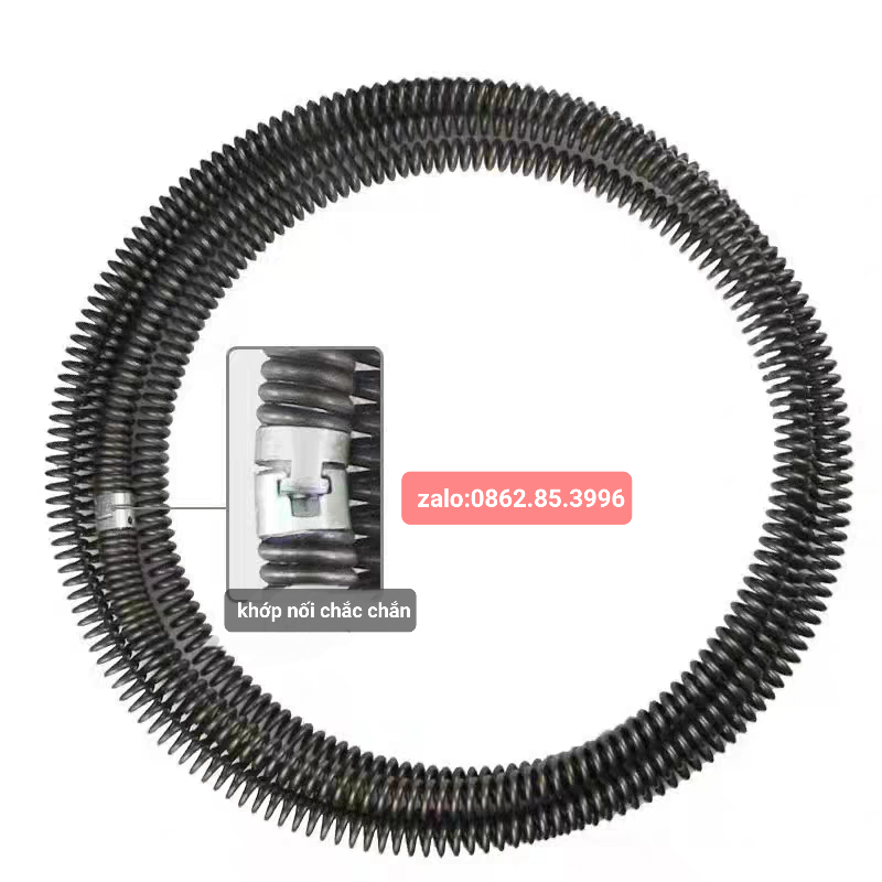 dây thông tắc cống lò xo phi 16 dài 12m ( đầy đủ phụ kiện) free ship