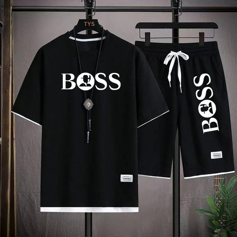 Men clothes Casual Mesh Short Sleeve Shirt and pants