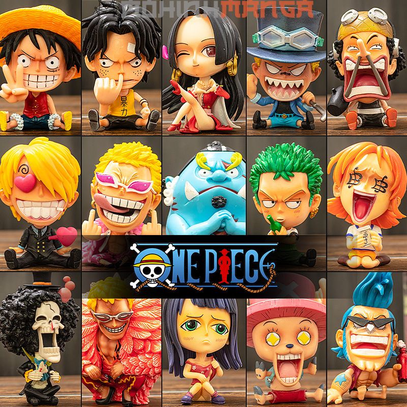 Mô Hình Chibi Các Nhân Vật One Piece Đảo Hải Tặc Siêu Dễ Thương Như Luffy  Zoro Nami Kaido Shanks Robin Sanji Usopp Boa | Lazada.Vn