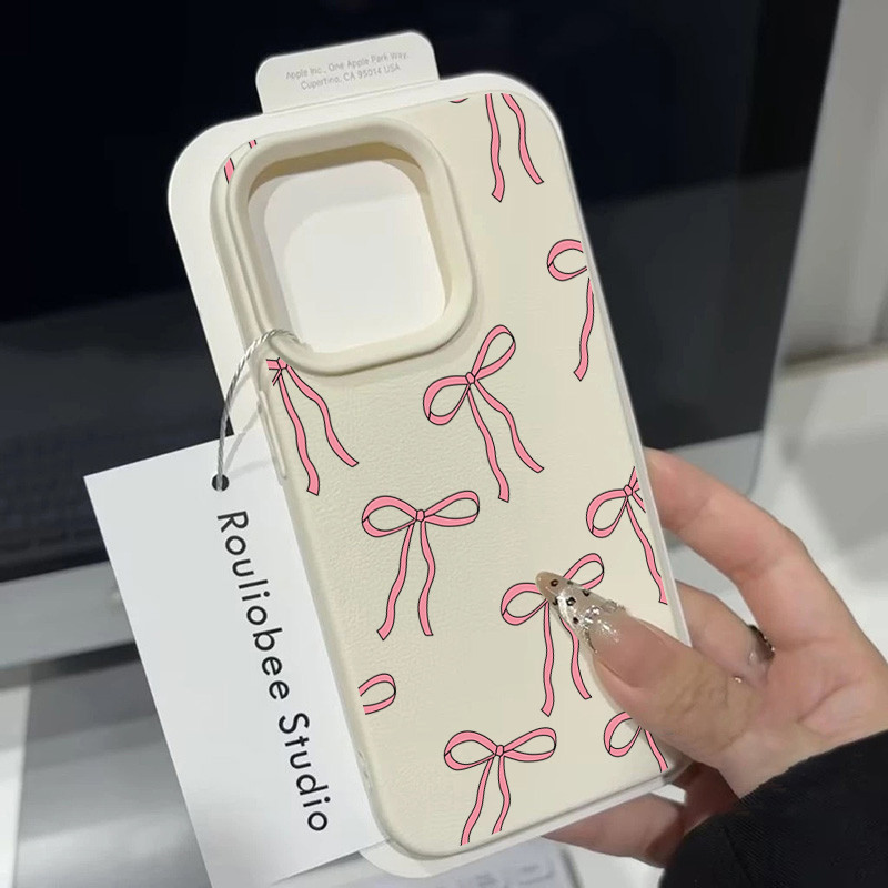 Handyhülle Aus Leder Für Iphone 16 15 14 13 12 11 Pro Max Pink_voghion.com