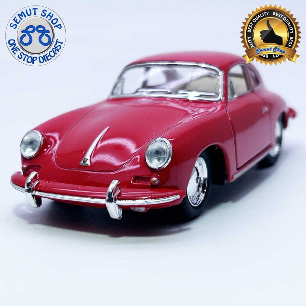 5 Pulgadas / 1:32 Porsche 356 B Carrera 2 1963 Verde KINSMART En Display A Granel