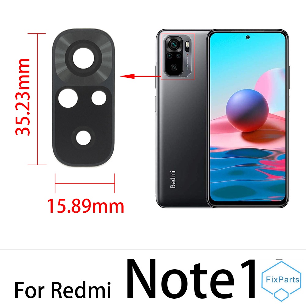 Rear Back Camera Glass Lens For Xiaomi Redmi Note 10 / Note 10s / Note 10 Pro / Note 10 5G With Adhesive Sticker. 