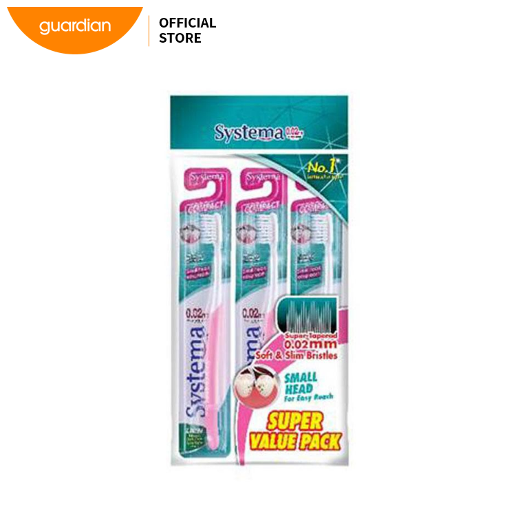 Systema Essential Clean Toothbrushes - Compact 3's | Lazada