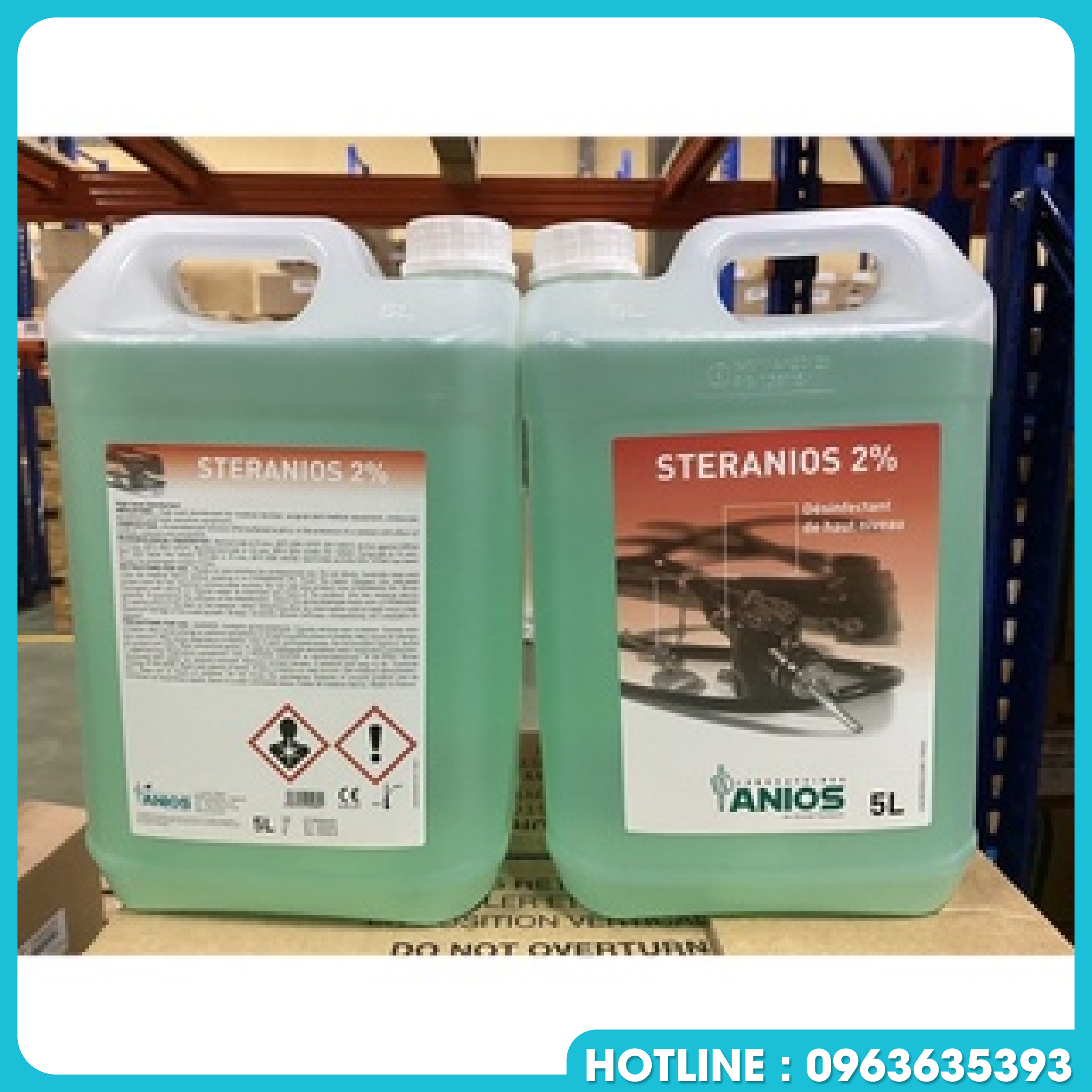 Dung dịch sát khuẩn Steranios 2% can 5 lít