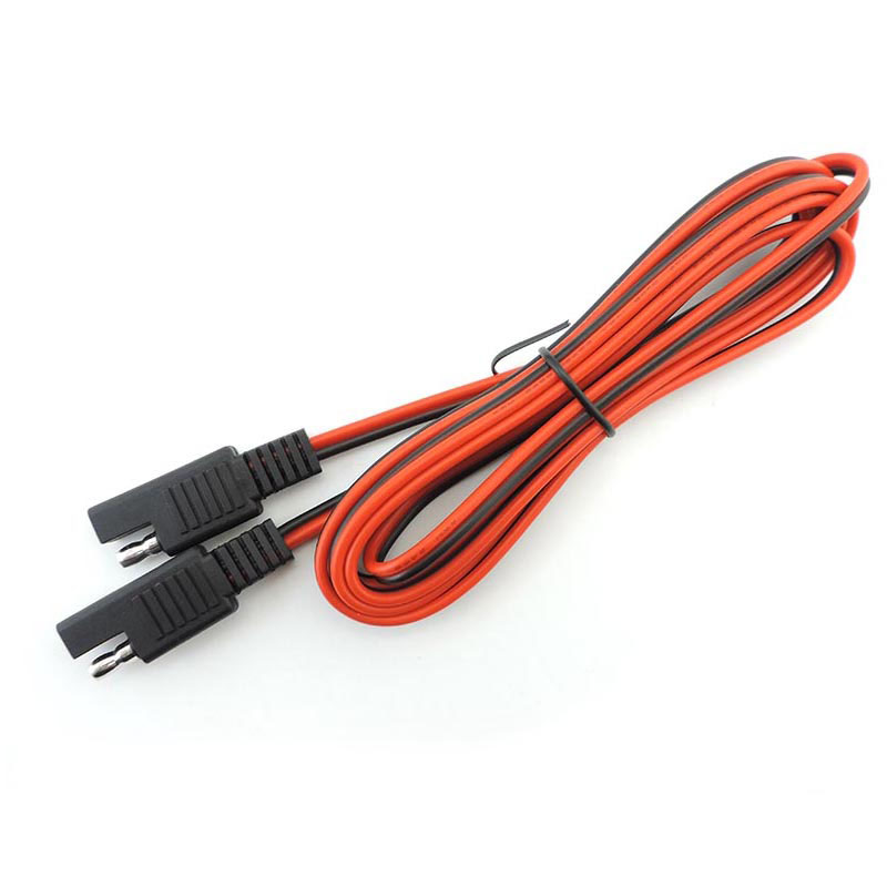 Dgdfhj Shop 18awg 10A SAE to SAE Power Automotive Extension Cable Connector wire Quick Disconnect For Car battery solar panel system 1M 2M