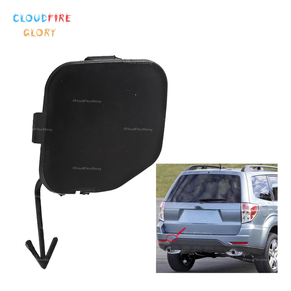 Cloudfireglory 57731SC050 Car Rear Bumper Tow Eye Hook Cap Cover Pirmed  Unpainted For Subaru Forester 2009 2010 2011 2012 2013