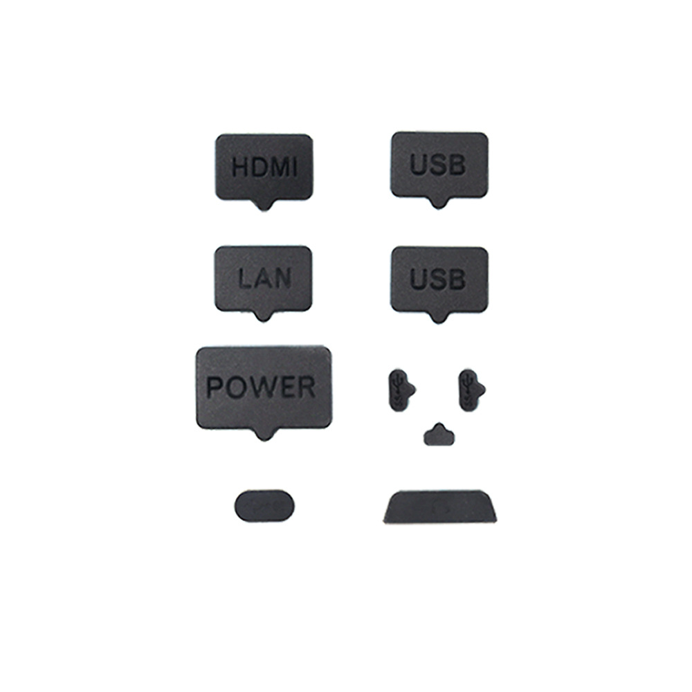 14Pcs Black Dust Plug Dust Screen For PS5 Slim Console Silicone Dust Protector Antidust Cover Dustproof Plug for PS5 slim Game Console Accessories