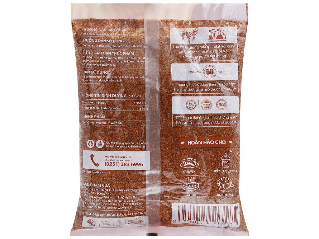 Đường đen Nữ Hoàng Biên  gói 1kg