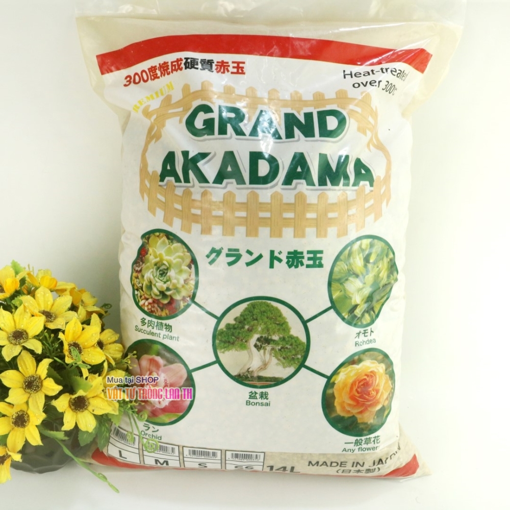 Đất akadama, đất trồng bonsai akama size M giá tốt