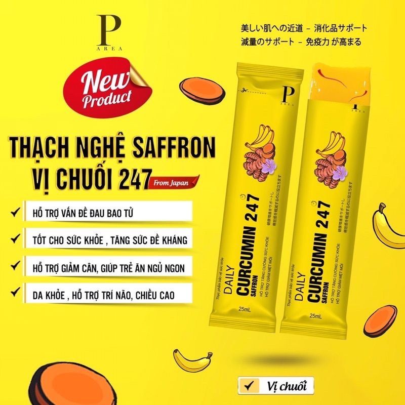 Thạch nghệ saffron vị chuối 247