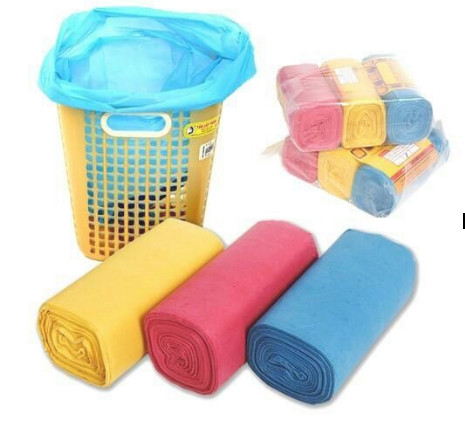 Combo 6 cuộn 2kg túi rác màu size tiểu
